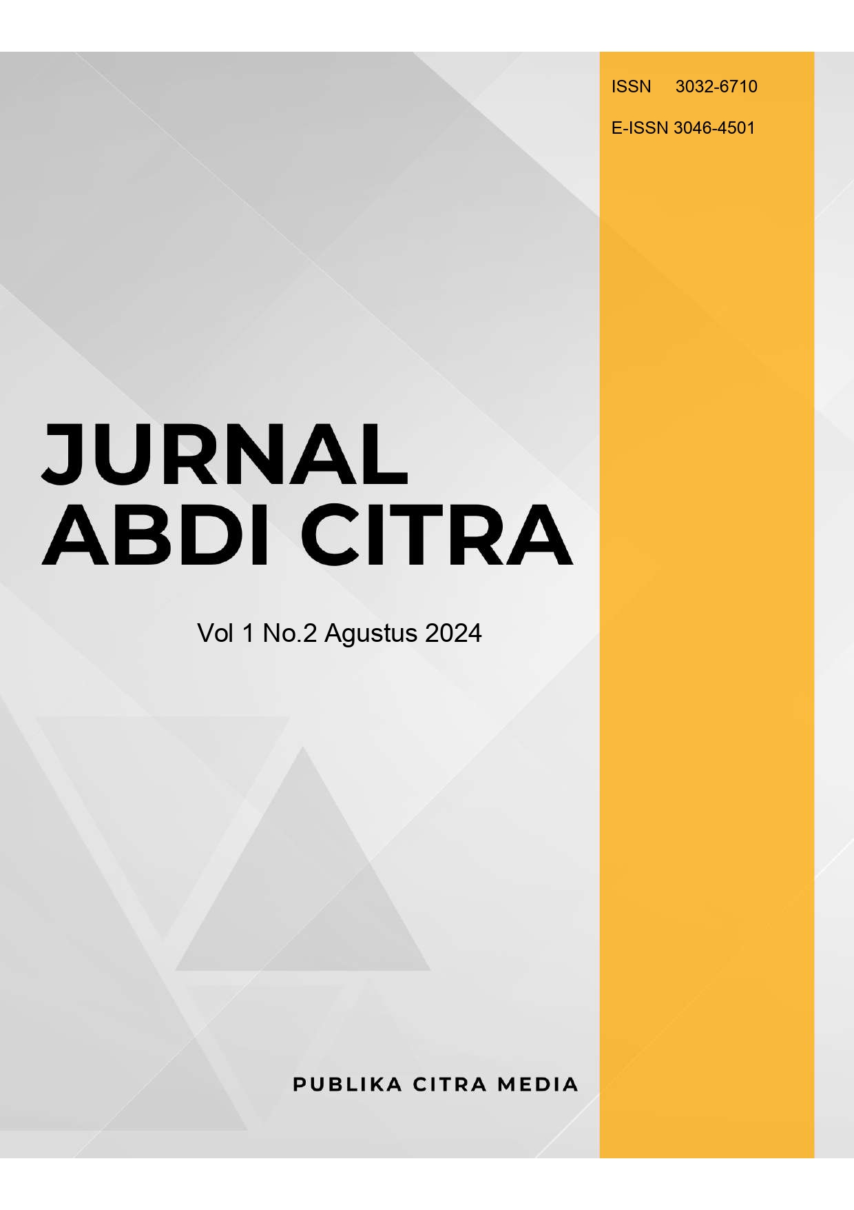 					View Vol. 1 No. 2 (2024): Jurnal Abdi Citra Volume 1 Nomor 2 Agustus Tahun 2024
				